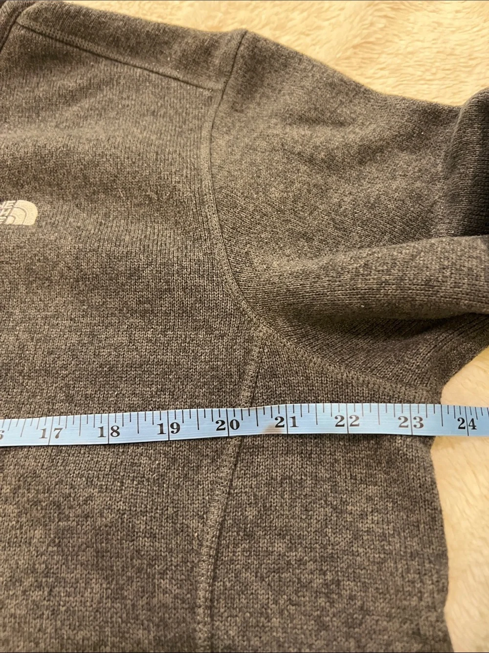 The North Face Gordon Lyons Quarter-Zip Fleece Jacket Gray Large